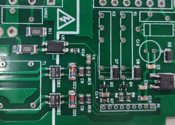 FR-4 Material SMT-PCB-Montage für Steckvias Kapazität 0,2-0,8 mm und grüne Lötmaske